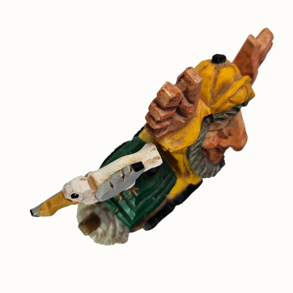 David Frykman Lighthouse Guardian Series Yellow Coat Pelican‎ Figurine Vtg 1998